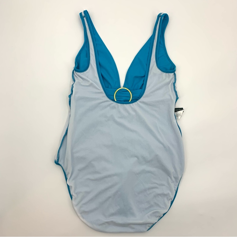 LAUREN Ralph Lauren Turquoise One Piece Swimsuit | Size 14 - Picture 8 of 8